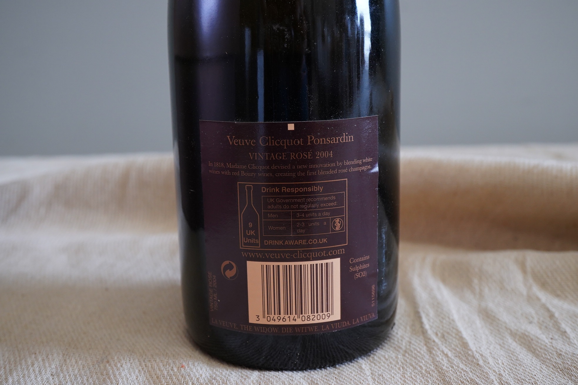 Champagne: Veuve Clicquot, Brut Vintage Rosé, 2004